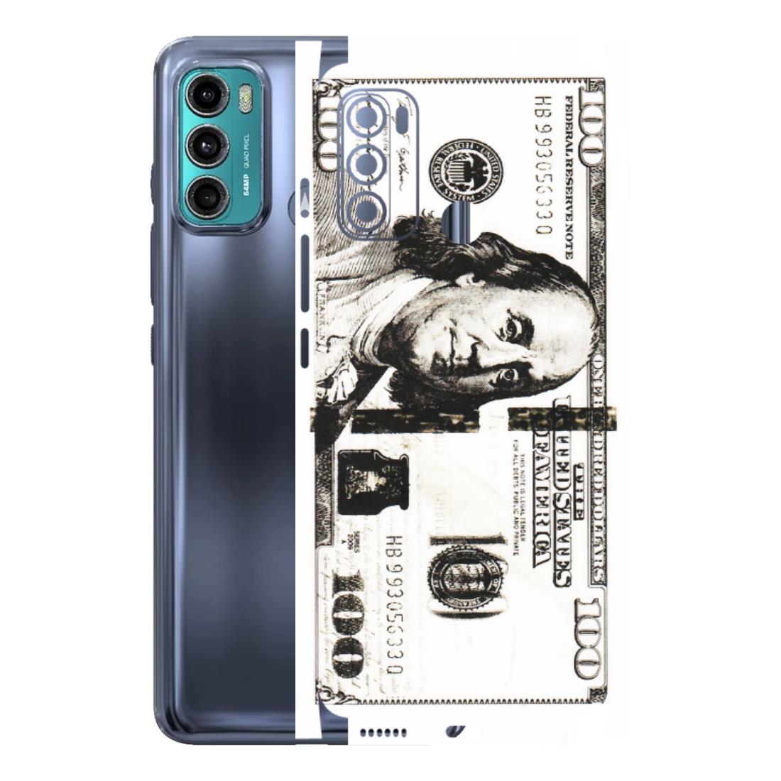 Motorola Phone Skins (All Models) - 100 Dollar Currency - Transparent Finish (T-01) Motorola Moto G40