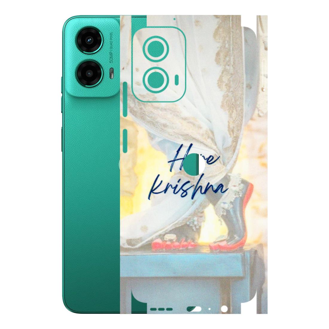 Motorola Phone Skins (All Models) - Hare Krishna - 3D Embossed Finish (L-03) Motorola Moto G45 (5G)