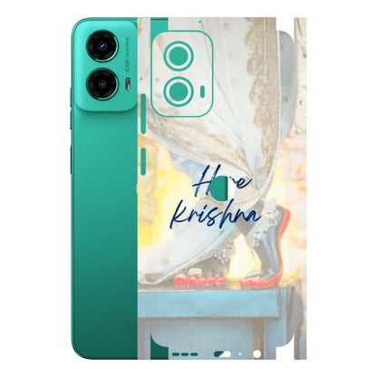 Motorola Phone Skins (All Models) - Hare Krishna - 3D Embossed Finish (L-03) Motorola Moto G45 (5G)