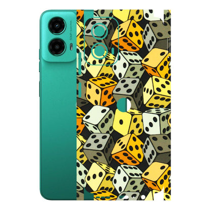 Motorola Phone Skins (All Models) - Dices Of Life - 3D Embossed Finish (L-04) Motorola Moto G45 (5G)