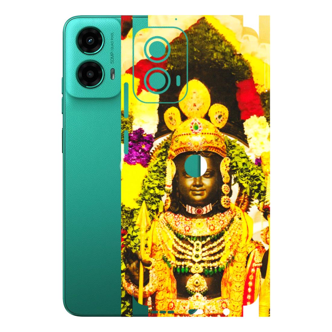 Motorola Phone Skins (All Models) - Ram Lalla Ayodhya - 3D Embossed Finish (L-103) Motorola Moto G45 (5G)