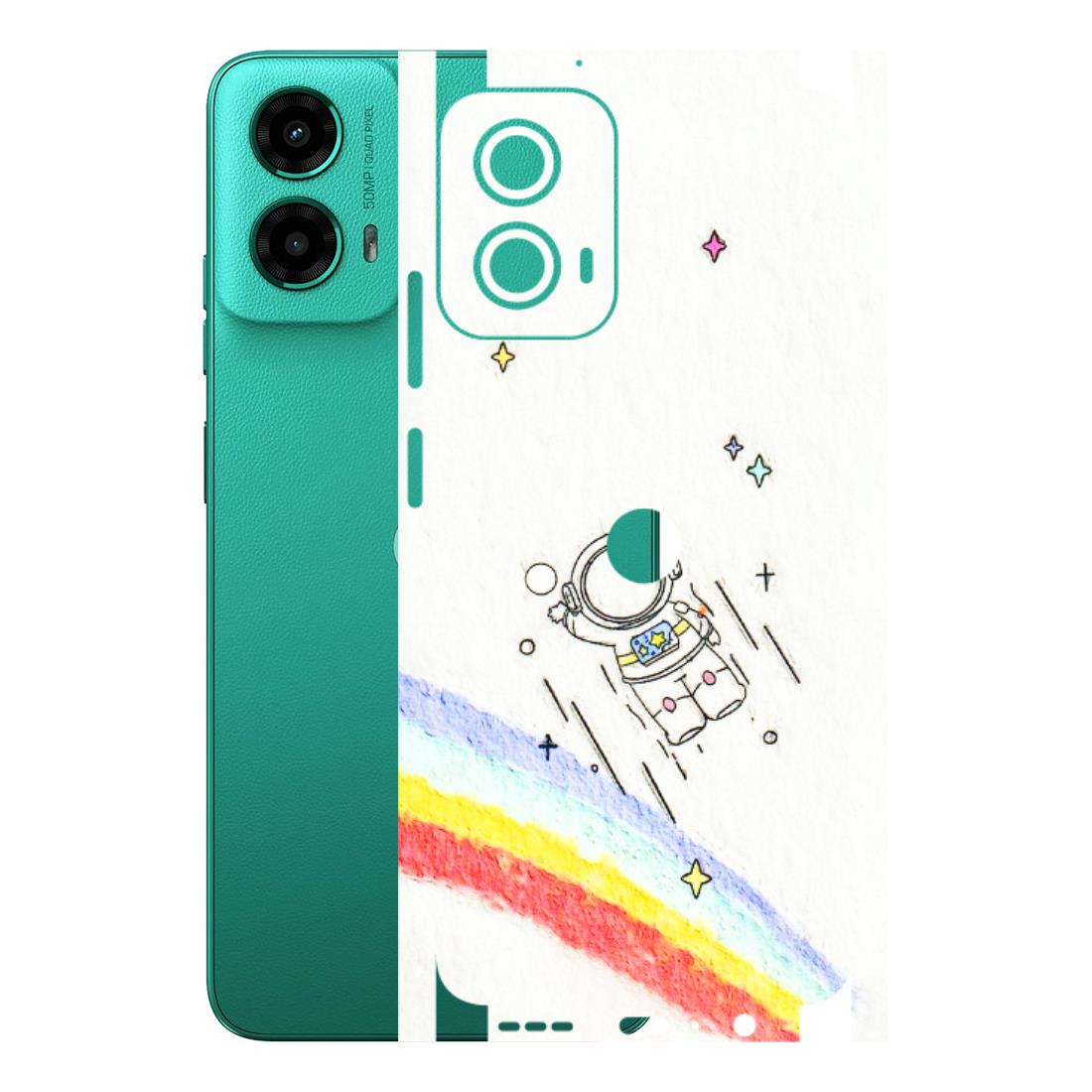 Motorola Phone Skins (All Models) - Milkyway Astronaut - 3D Embossed Finish (L-110) Motorola Moto G45 (5G)
