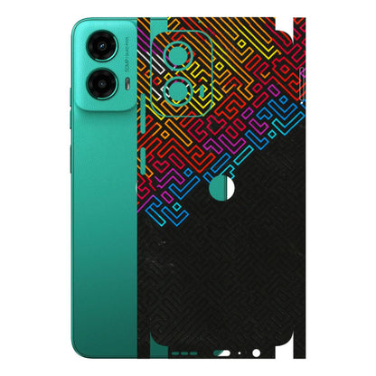 Motorola Phone Skins (All Models) - Dotme Pattern Art - 3D Embossed Finish (L-121) Motorola Moto G45 (5G)