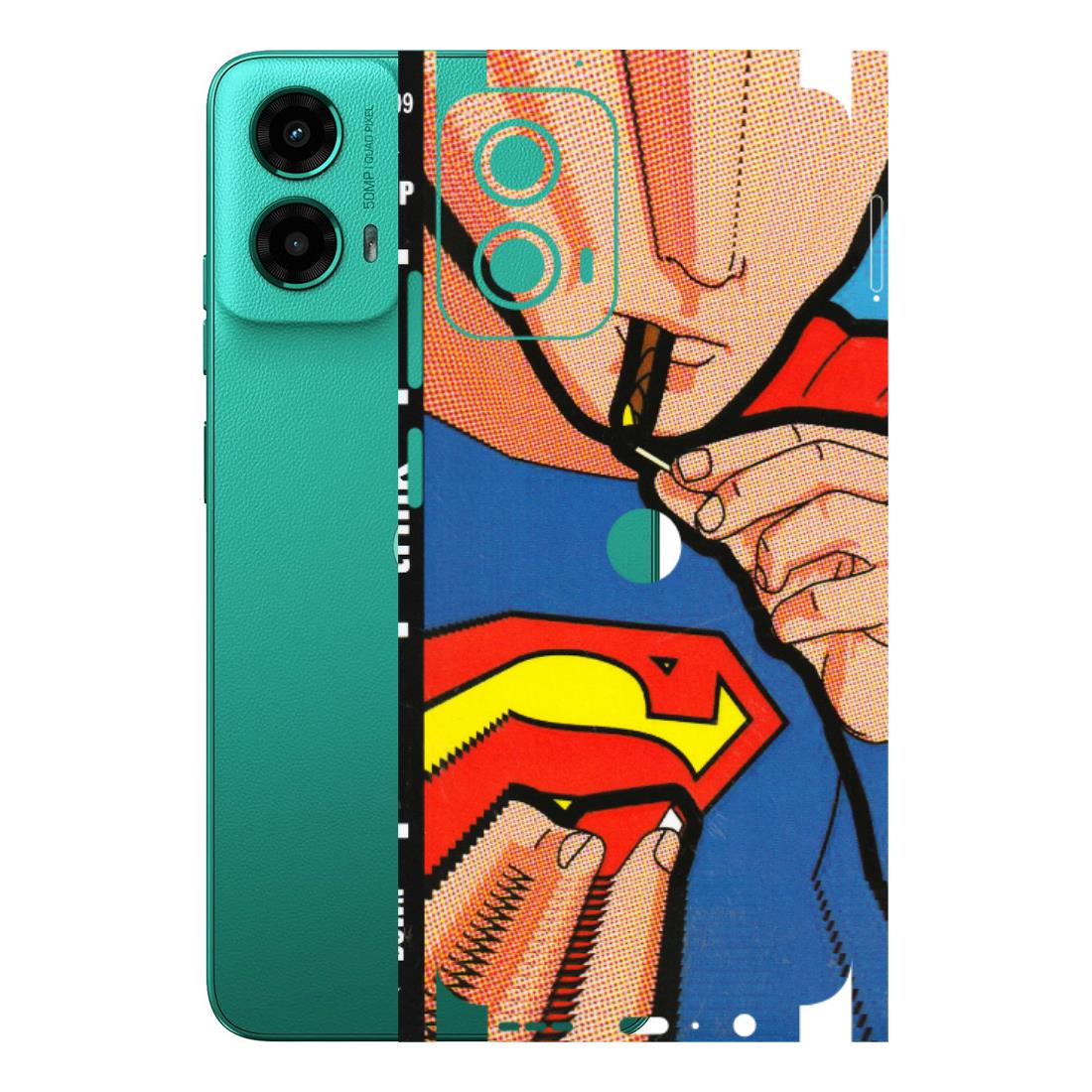 Motorola Phone Skins (All Models) - Superman Sutta - 3D Embossed Finish (L-130) Motorola Moto G45 (5G)