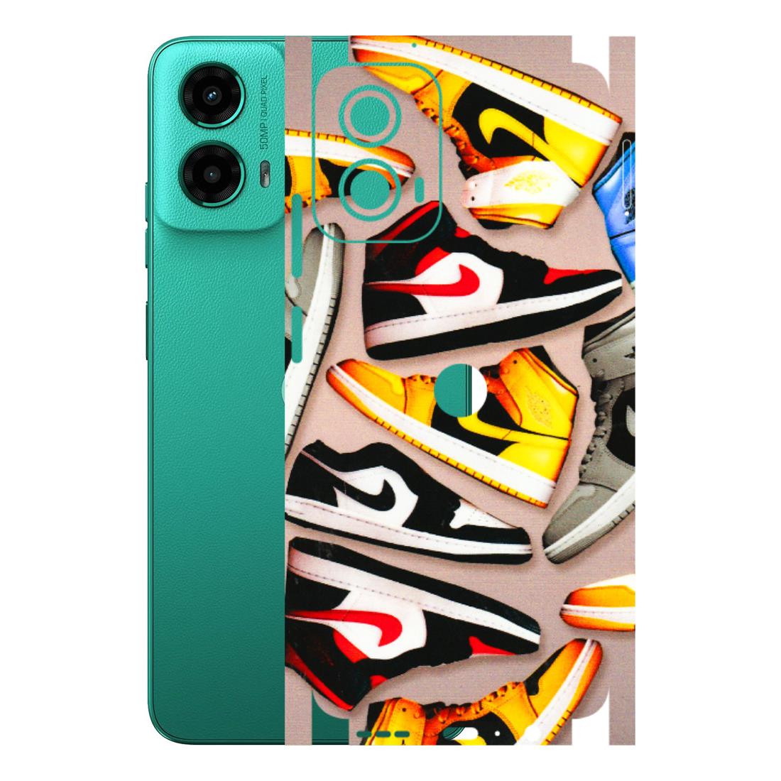 Motorola Phone Skins (All Models) - Sneaker Lover - 3D Embossed Finish (L-135) Motorola Moto G45 (5G)
