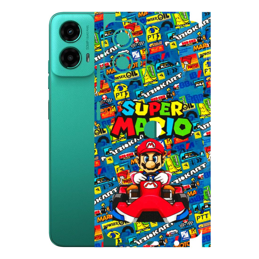 Motorola Phone Skins (All Models) - Super Mario Kart - 3D Embossed Finish (L-140) Motorola Moto G45 (5G)