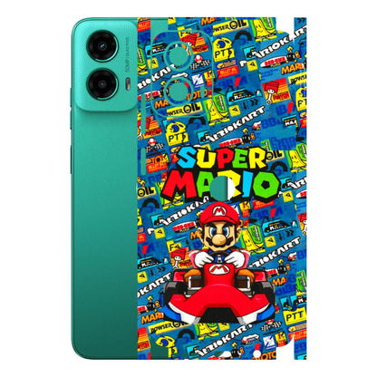 Motorola Phone Skins (All Models) - Super Mario Kart - 3D Embossed Finish (L-140) Motorola Moto G45 (5G)