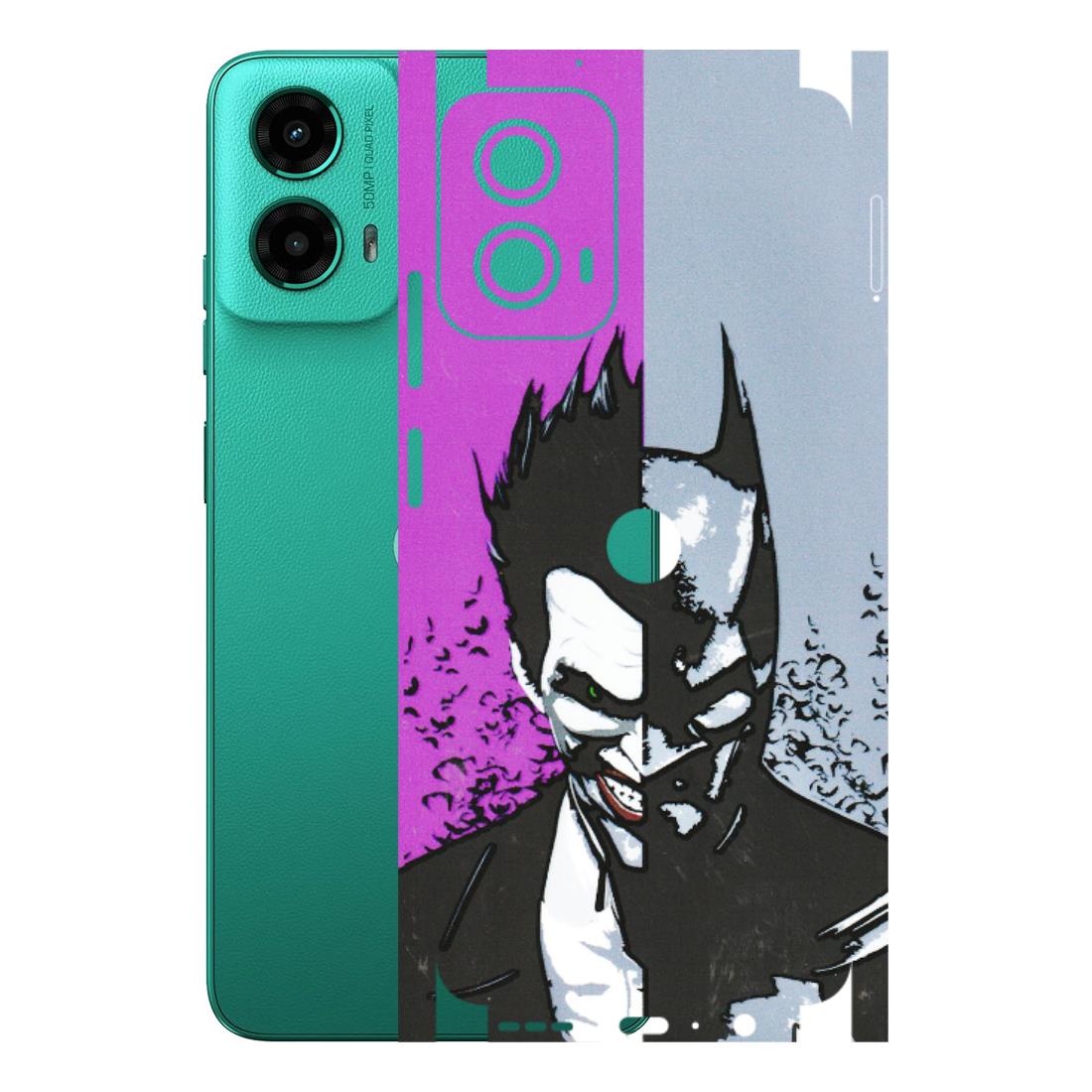 Motorola Phone Skins (All Models) - Batman & Joker - 3D Embossed Finish (L-143) Motorola Moto G45 (5G)