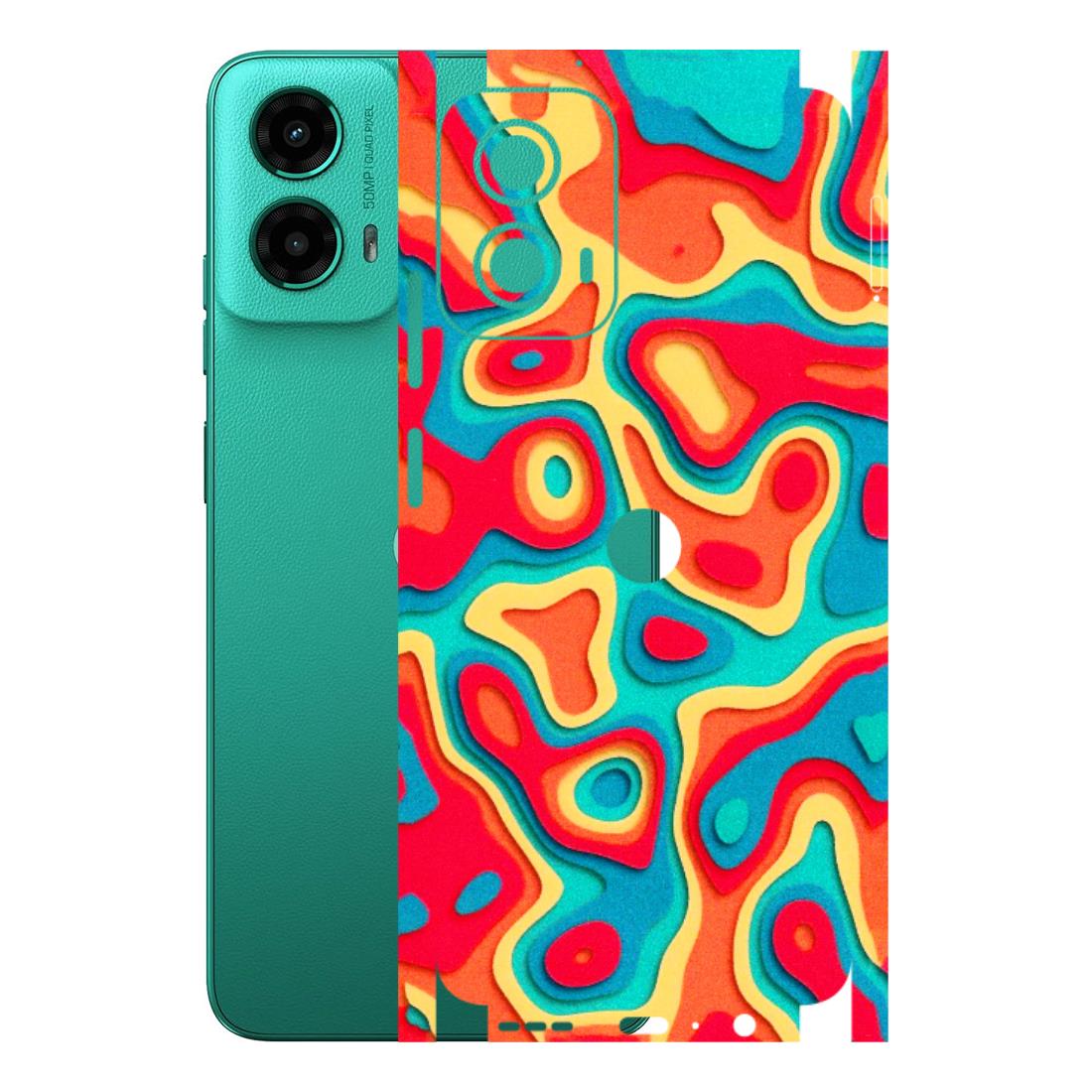Motorola Phone Skins (All Models) - Abstract Swirl - 3D Embossed Finish (L-150) Motorola Moto G45 (5G)