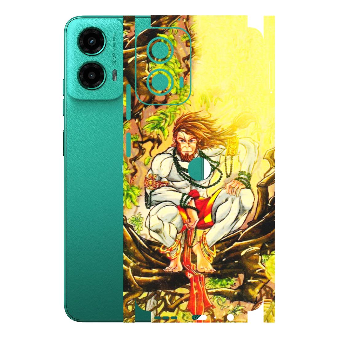 Motorola Phone Skins (All Models) - Lord Hanuman - 3D Embossed Finish (L-152) Motorola Moto G45 (5G)