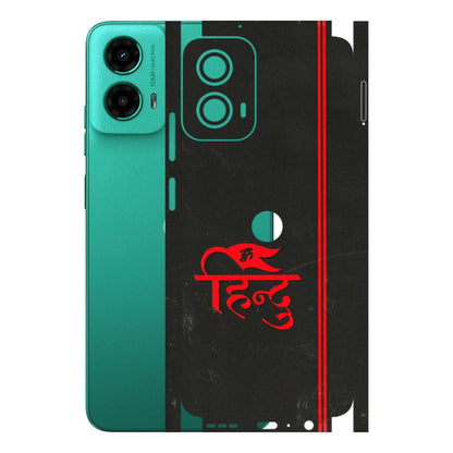 Motorola Phone Skins (All Models) - Hindu Black - 3D Embossed Finish (L-153) Motorola Moto G45 (5G)