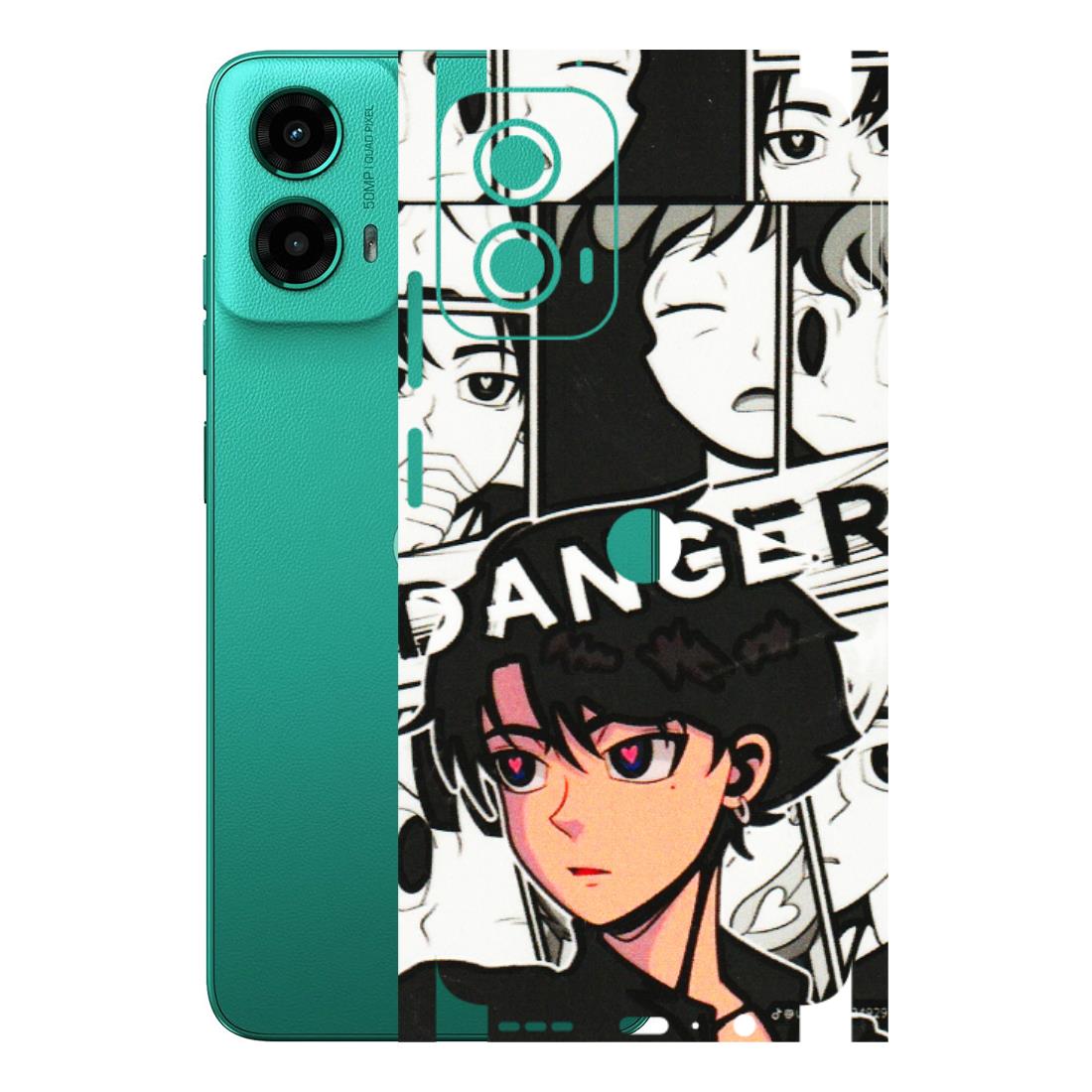 Motorola Phone Skins (All Models) - Danger Anime - 3D Embossed Finish (L-155) Motorola Moto G45 (5G)