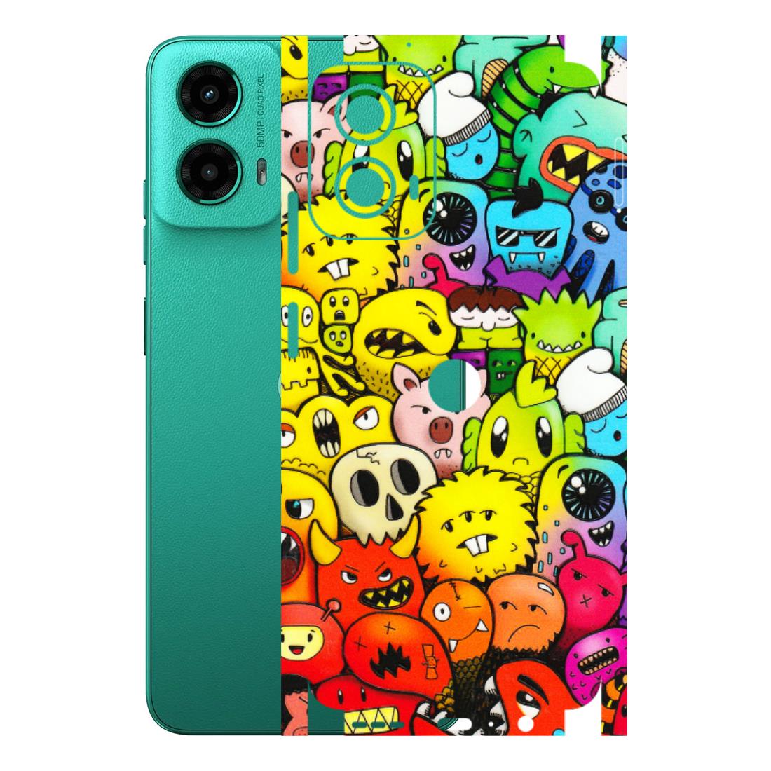 Motorola Phone Skins (All Models) - Angry Funkies - 3D Embossed Finish (L-169) Motorola Moto G45 (5G)