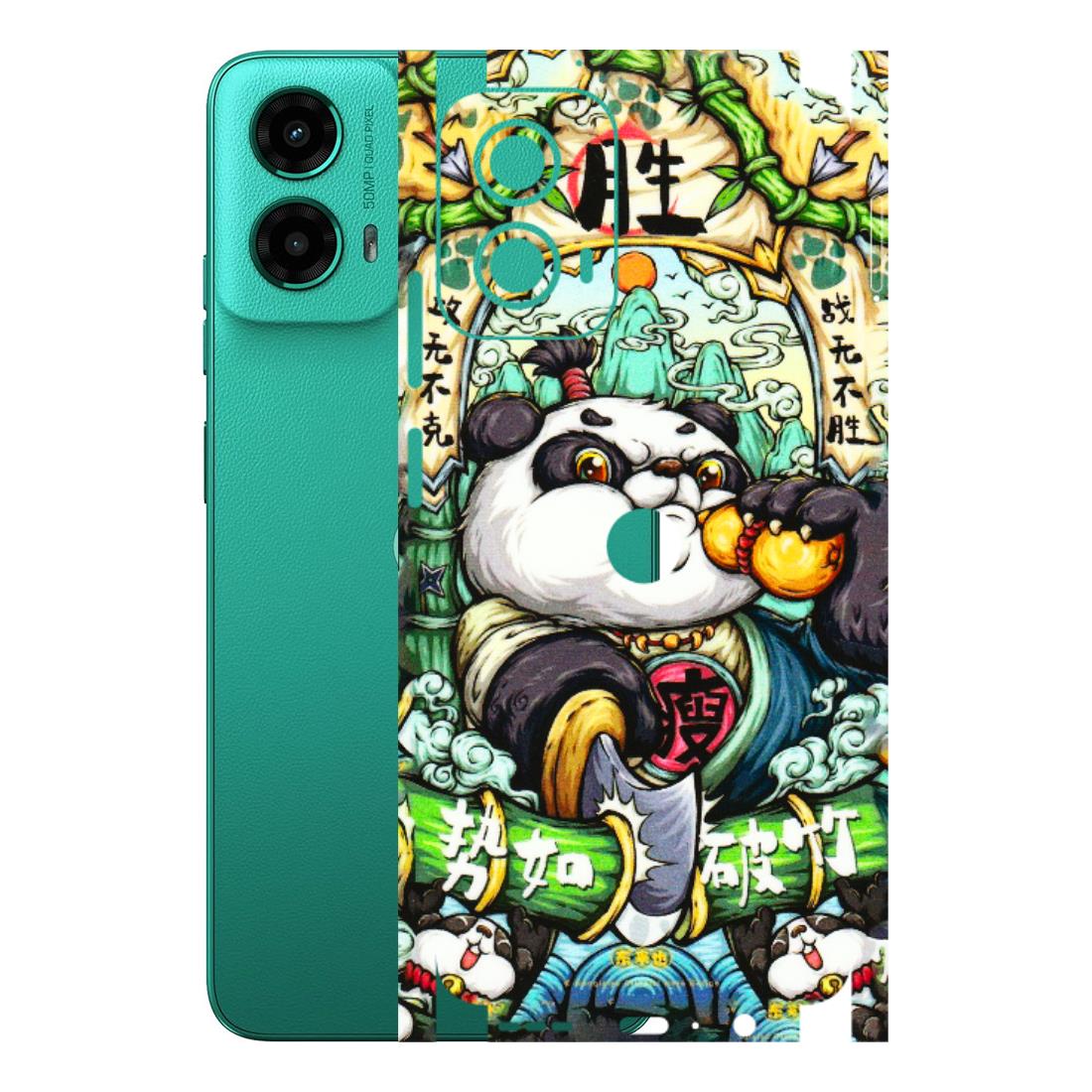 Motorola Phone Skins (All Models) - Royal Rich Panda - 3D Embossed Finish (L-170) Motorola Moto G45 (5G)