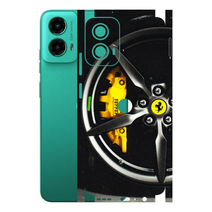 Motorola Phone Skins (All Models) - Ferrari Wheel Alloy - 3D Embossed Finish (L-173) Motorola Moto G45 (5G)