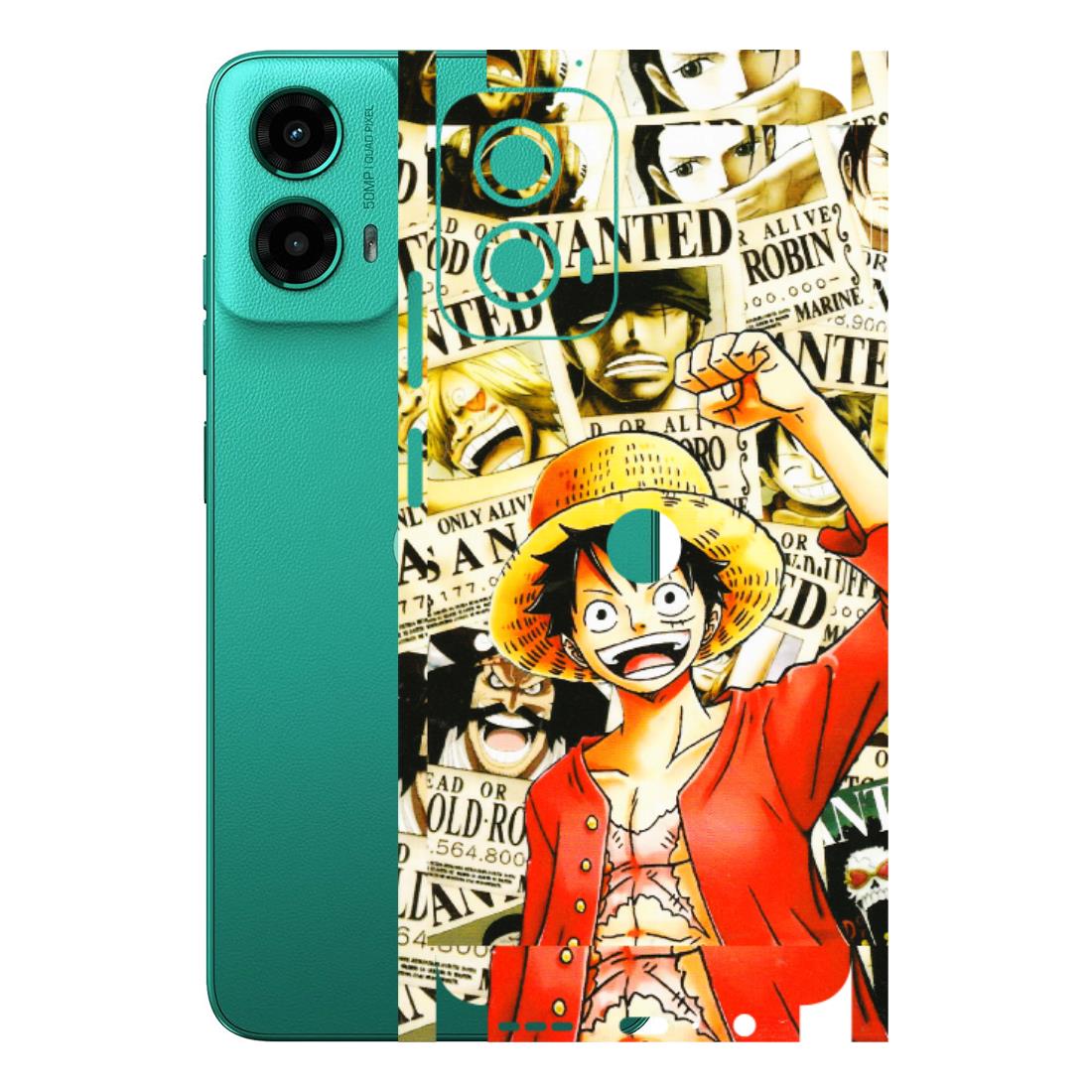 Motorola Phone Skins (All Models) - Luffy Anime - 3D Embossed Finish (L-177) Motorola Moto G45 (5G)