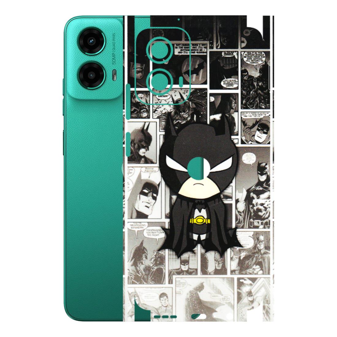 Motorola Phone Skins (All Models) - Toon Batman - 3D Embossed Finish (L-182) Motorola Moto G45 (5G)