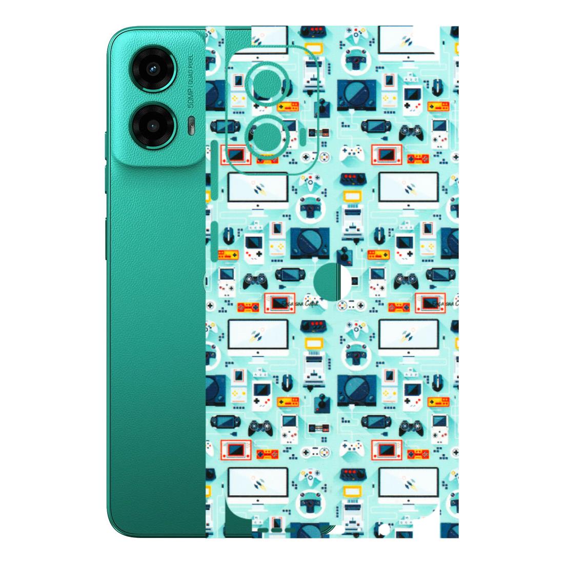 Motorola Phone Skins (All Models) - Gadgets Doodle - 3D Embossed Finish (L-184) Motorola Moto G45 (5G)