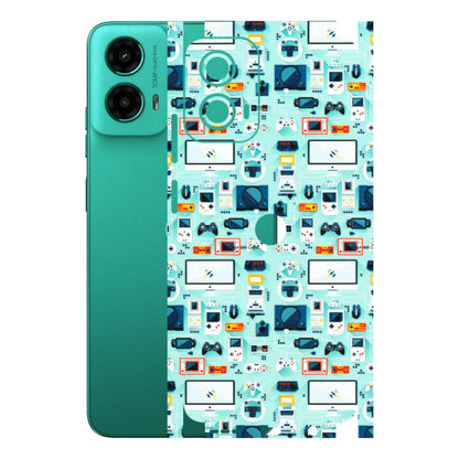 Motorola Phone Skins (All Models) - Gadgets Doodle - 3D Embossed Finish (L-184) Motorola Moto G45 (5G)