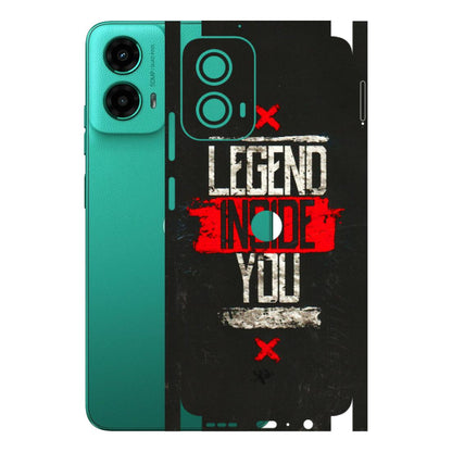 Motorola Phone Skins (All Models) - Legend Inside You - 3D Embossed Finish (L-186) Motorola Moto G45 (5G)
