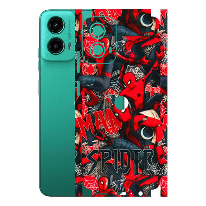 Motorola Phone Skins (All Models) - SpiderMan Cool - 3D Embossed Finish (L-188) Motorola Moto G45 (5G)
