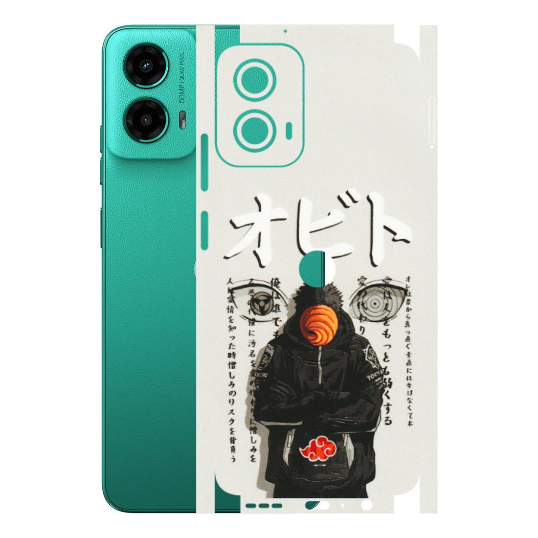 Motorola Phone Skins (All Models) - Obito Anime Eye - 3D Embossed Finish (L-19) Motorola Moto G45 (5G)