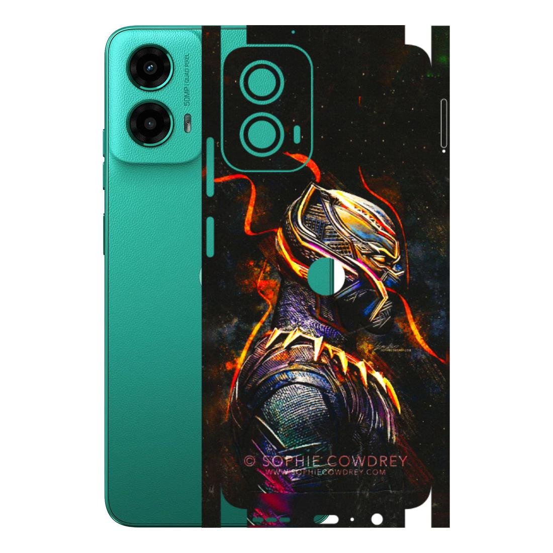 Motorola Phone Skins (All Models) - Black Panther - 3D Embossed Finish (L-190) Motorola Moto G45 (5G)