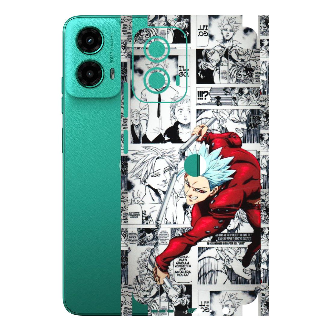 Motorola Phone Skins (All Models) - Anime Comic - 3D Embossed Finish (L-192) Motorola Moto G45 (5G)