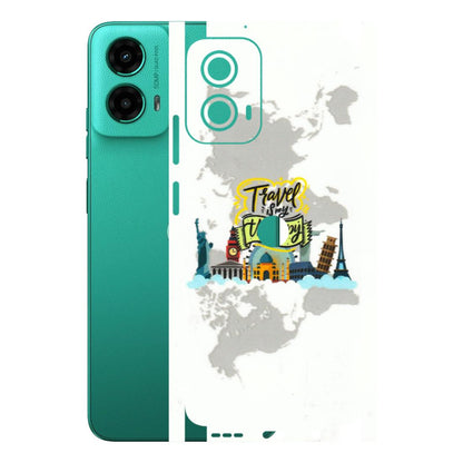 Motorola Phone Skins (All Models) - Travel Therapy - 3D Embossed Finish (L-199) Motorola Moto G45 (5G)