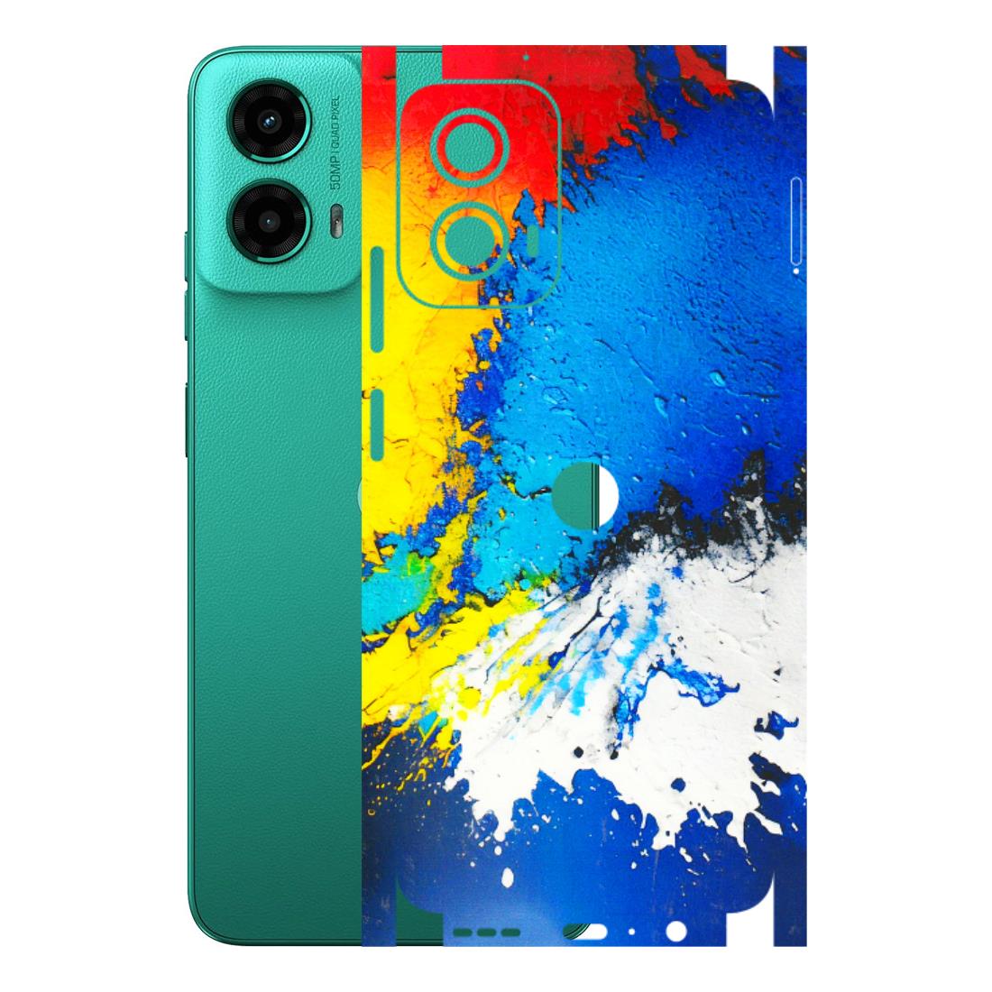 Motorola Phone Skins (All Models) - Acrylic Paint Spill - 3D Embossed Finish (L-229) Motorola Moto G45 (5G)