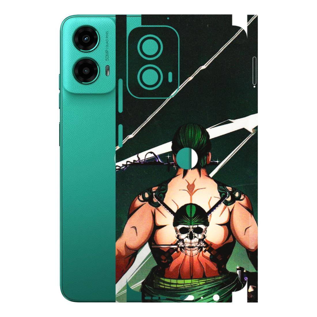 Motorola Phone Skins (All Models) - Zoro Anime - 3D Embossed Finish (L-23) Motorola Moto G45 (5G)