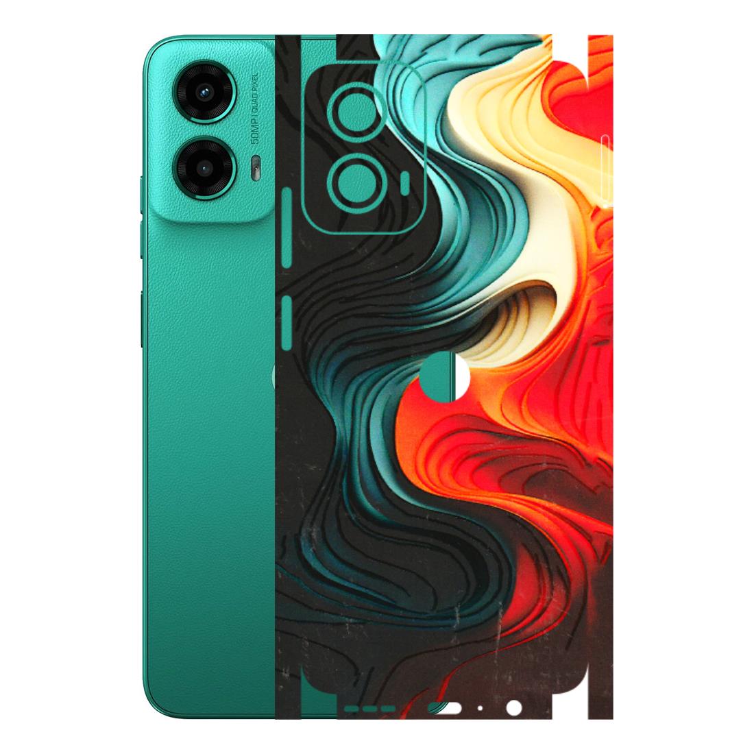 Motorola Phone Skins (All Models) - The Silky Swirl - 3D Embossed Finish (L-240) Motorola Moto G45 (5G)