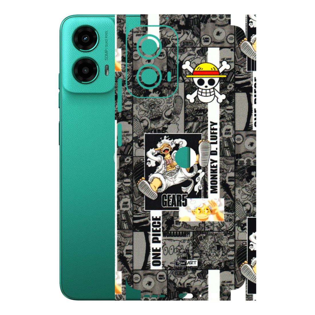 Motorola Phone Skins (All Models) - Cuffy Anime MonkeyCamic - 3D Embossed Finish (L-242) Motorola Moto G45 (5G)