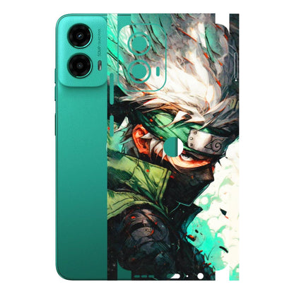 Motorola Phone Skins (All Models) - Kakashi Side Profile - 3D Embossed Finish (L-249) Motorola Moto G45 (5G)
