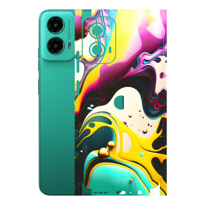 Motorola Phone Skins (All Models) - Multicolor Abstract pattern - 3D Embossed Finish (L-254) Motorola Moto G45 (5G)