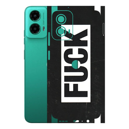 Motorola Phone Skins (All Models) - The F Word - 3D Embossed Finish (L-255) Motorola Moto G45 (5G)