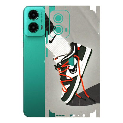 Motorola Phone Skins (All Models) - New Grey Sneaker - 3D Embossed Finish (L-261) Motorola Moto G45 (5G)