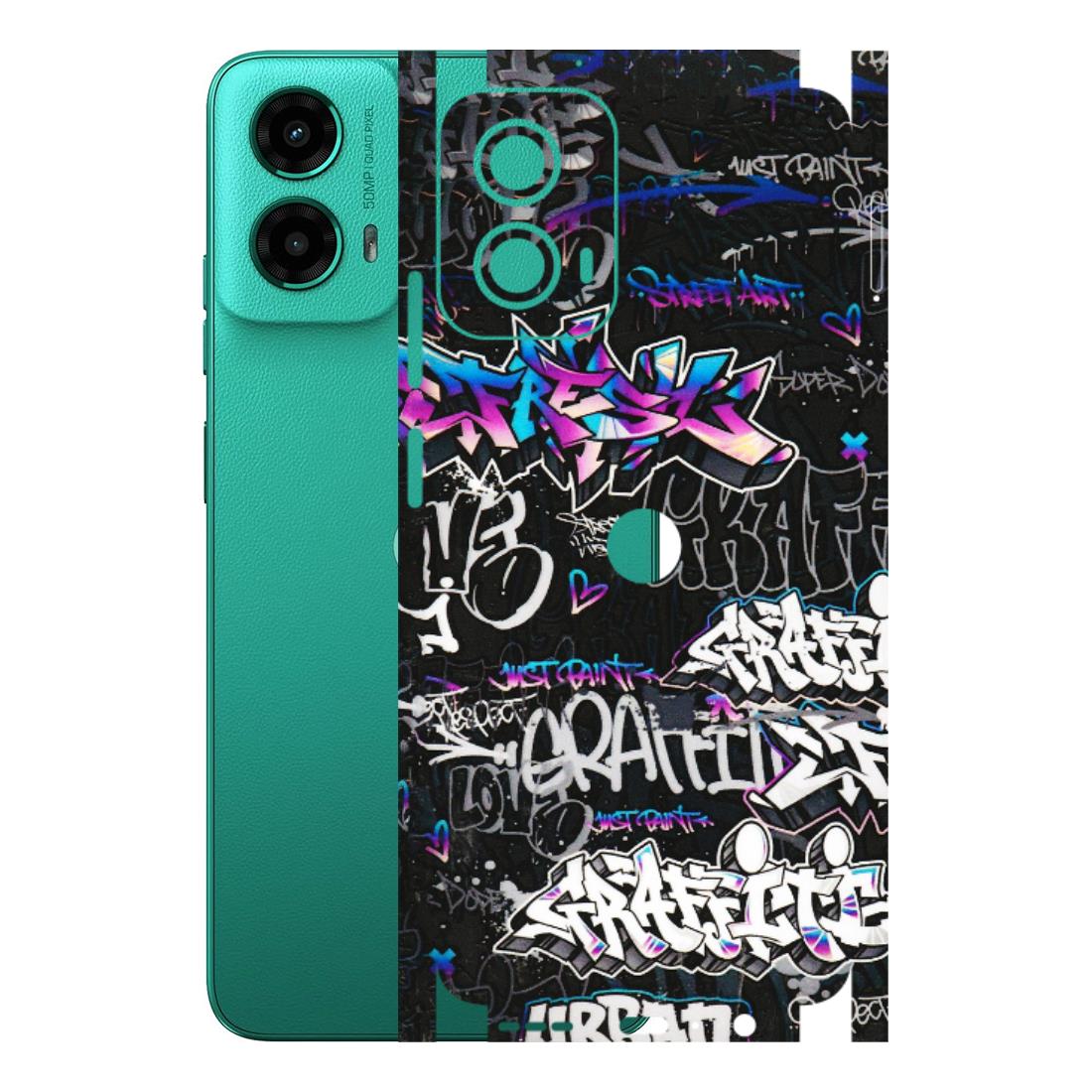 Motorola Phone Skins (All Models) - Graffiti Killer - 3D Embossed Finish (L-274) Motorola Moto G45 (5G)