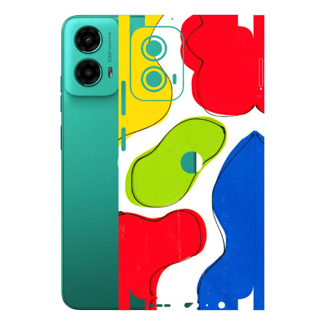 Motorola Phone Skins (All Models) - RGB Colour Paint - 3D Embossed Finish (L-284) Motorola Moto G45 (5G)