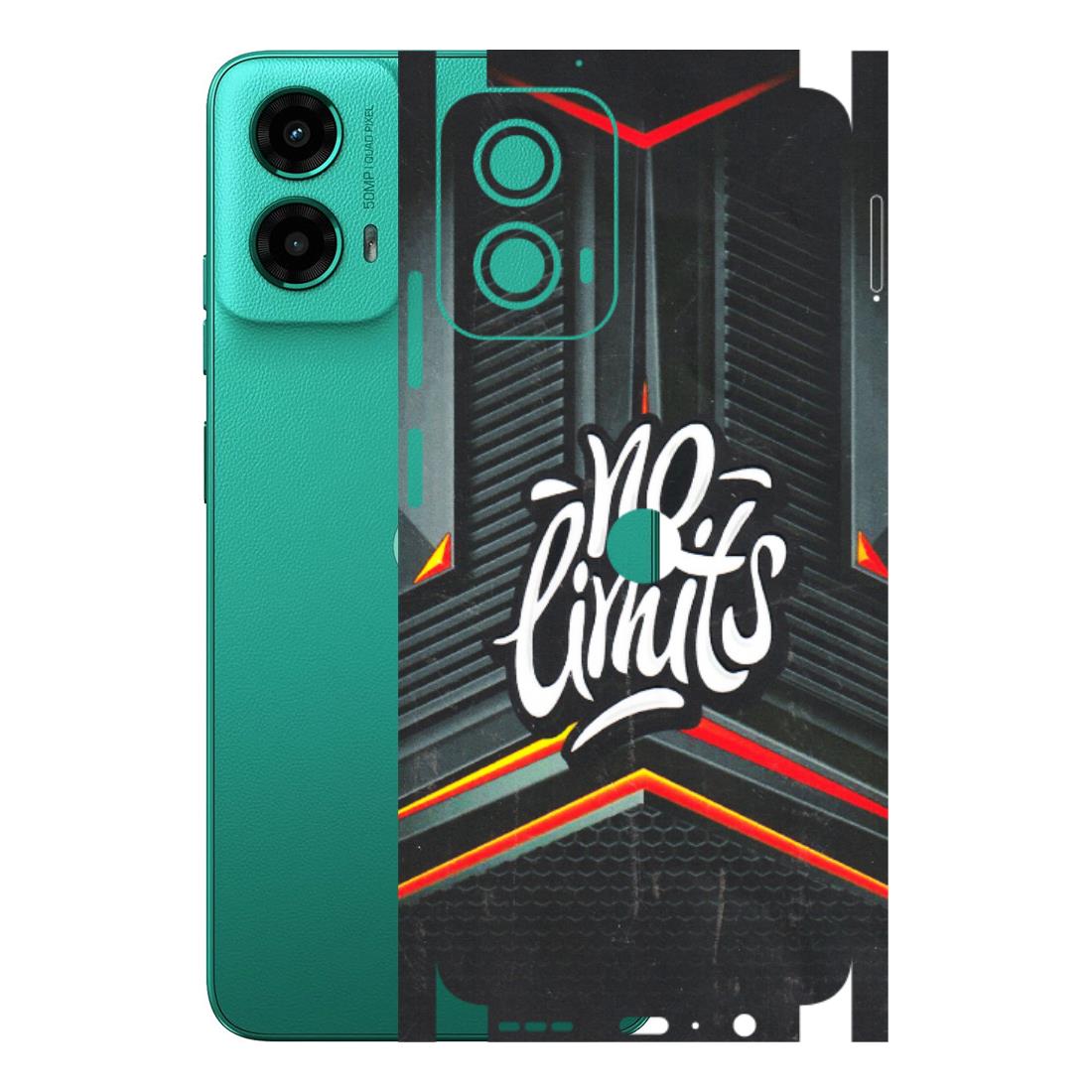 Motorola Phone Skins (All Models) - No Limits - 3D Embossed Finish (L-286) Motorola Moto G45 (5G)