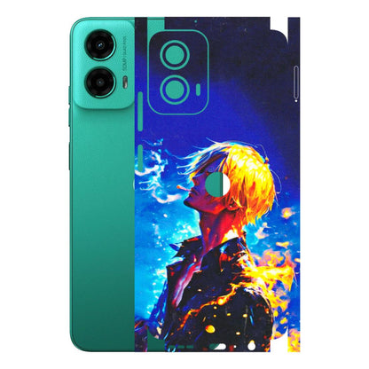 Motorola Phone Skins (All Models) - Sanji Vinsmoke One Piece - 3D Embossed Finish (L-319) Motorola Moto G45 (5G)