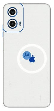 Motorola Phone Skins (All Models) - iPhone Magsafe Logo - 3D Embossed Finish (L-320) Motorola Moto G45 (5G)