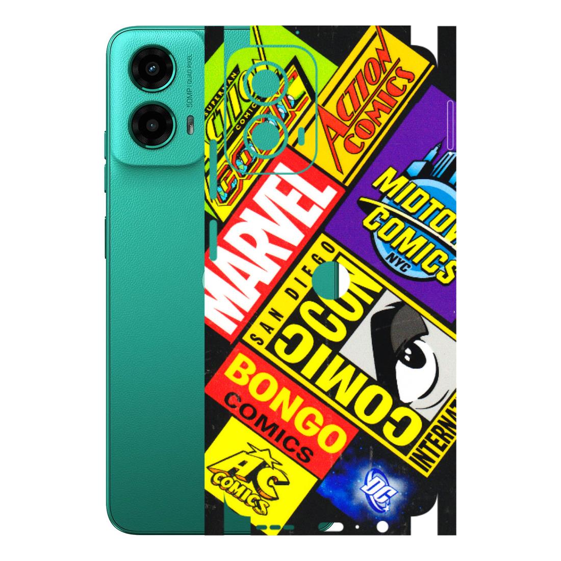 Motorola Phone Skins (All Models) - Bongo Comic Con - 3D Embossed Finish (L-325) Motorola Moto G45 (5G)