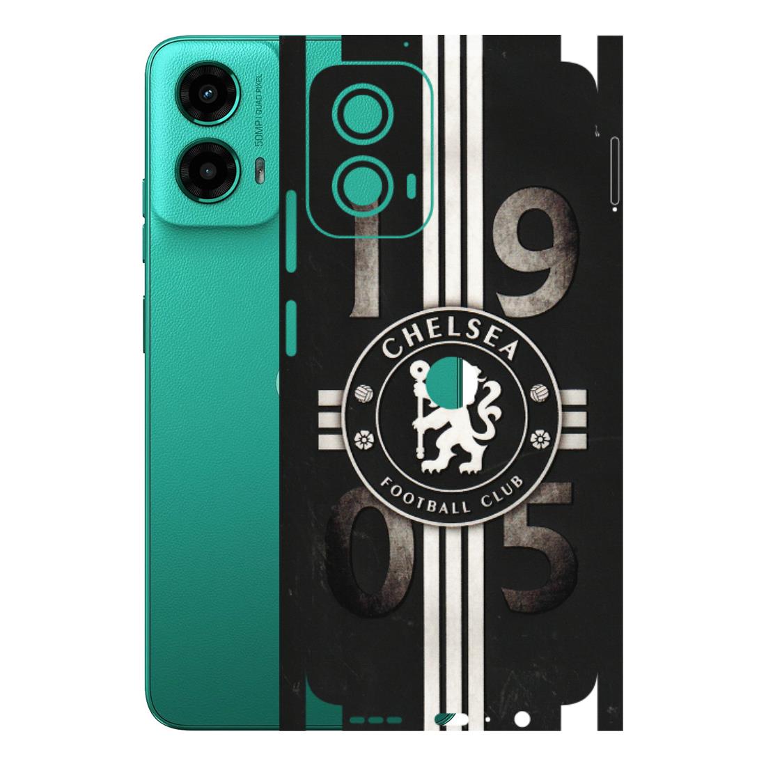 Motorola Phone Skins (All Models) - Chelsea Fan Club - 3D Embossed Finish (L-36) Motorola Moto G45 (5G)