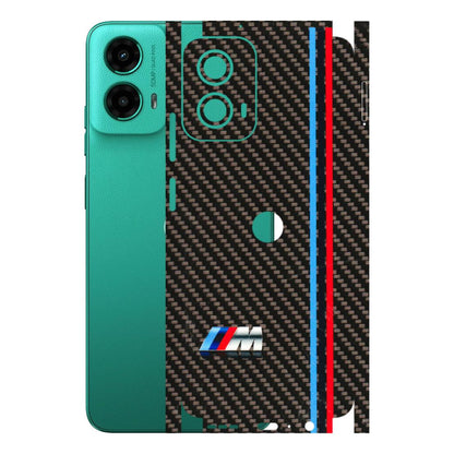 Motorola Phone Skins (All Models) - BM Carbon Fiber Feels - 3D Embossed Finish (L-38) Motorola Moto G45 (5G)