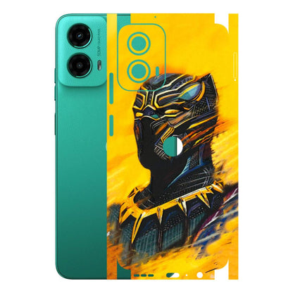 Motorola Phone Skins (All Models) - Yellow Panther - 3D Embossed Finish (L-54) Motorola Moto G45 (5G)