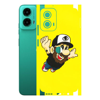 Motorola Phone Skins (All Models) - Flying Beardo - 3D Embossed Finish (L-60) Motorola Moto G45 (5G)