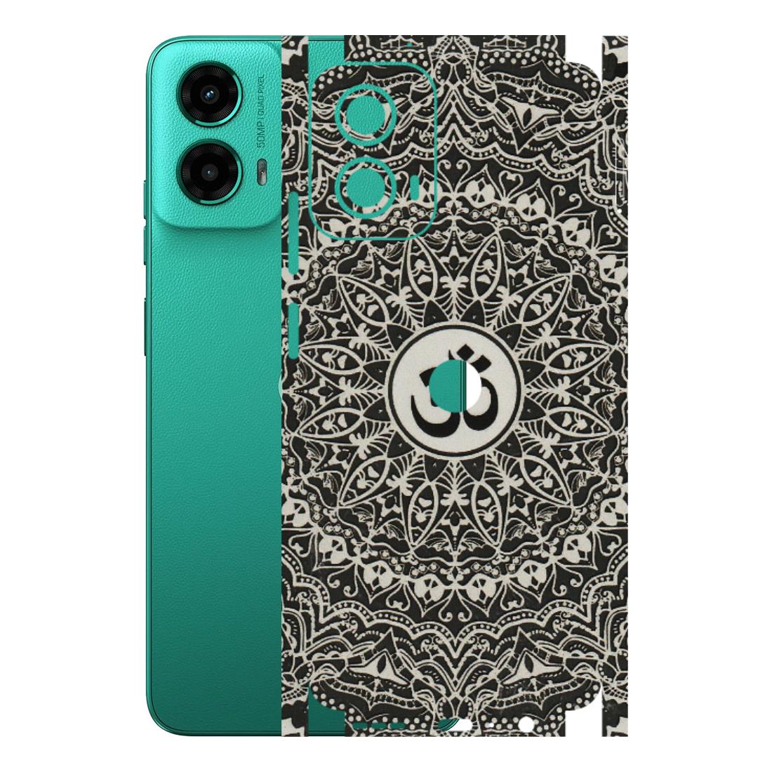 Motorola Phone Skins (All Models) - Aum Elegant Mandala - 3D Embossed Finish (L-62) Motorola Moto G45 (5G)