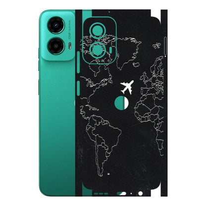 Motorola Phone Skins (All Models) - Never Ending Travel - 3D Embossed Finish (L-79) Motorola Moto G45 (5G)