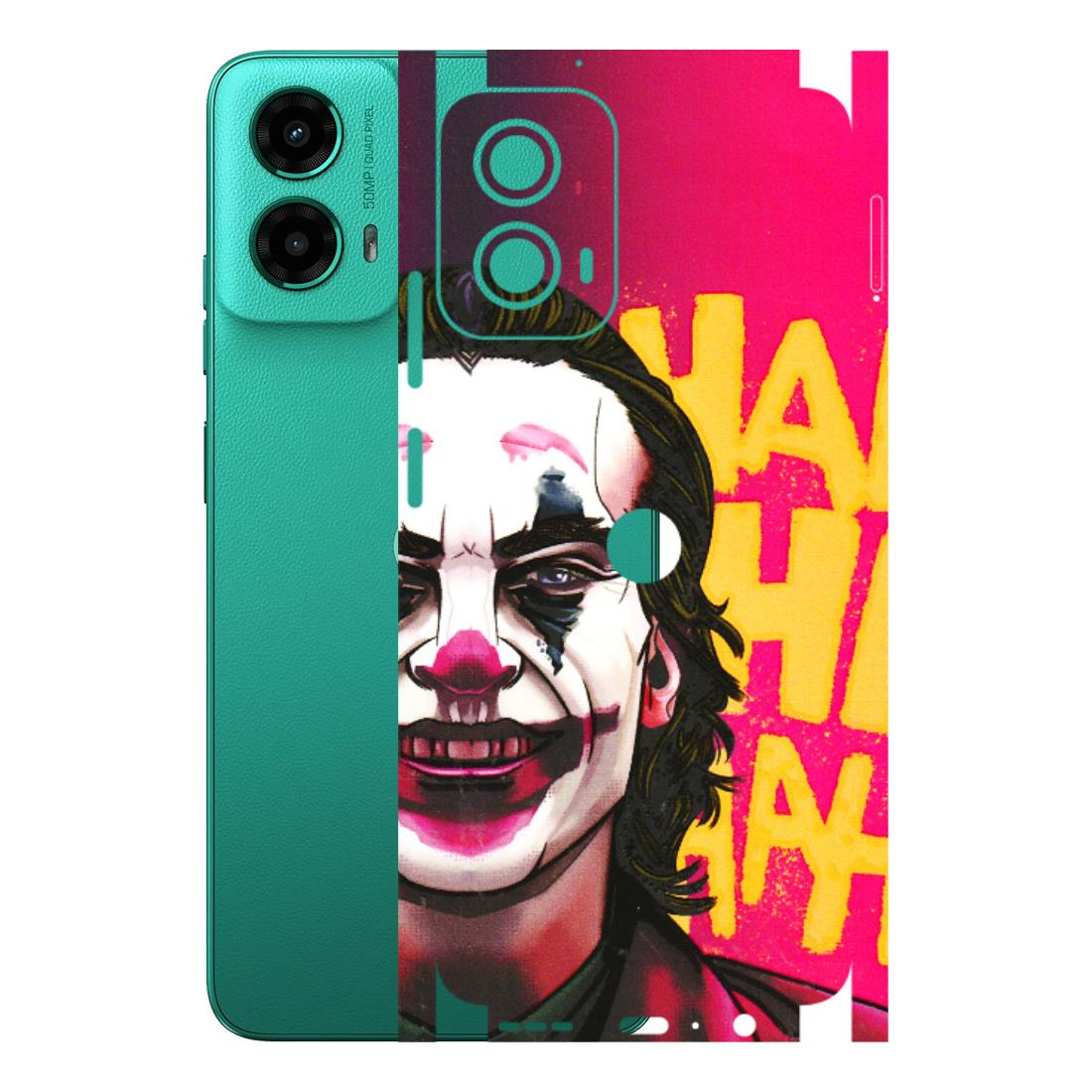 Motorola Phone Skins (All Models) - Joker Evil Laugh - 3D Embossed Finish (L-97) Motorola Moto G45 (5G)